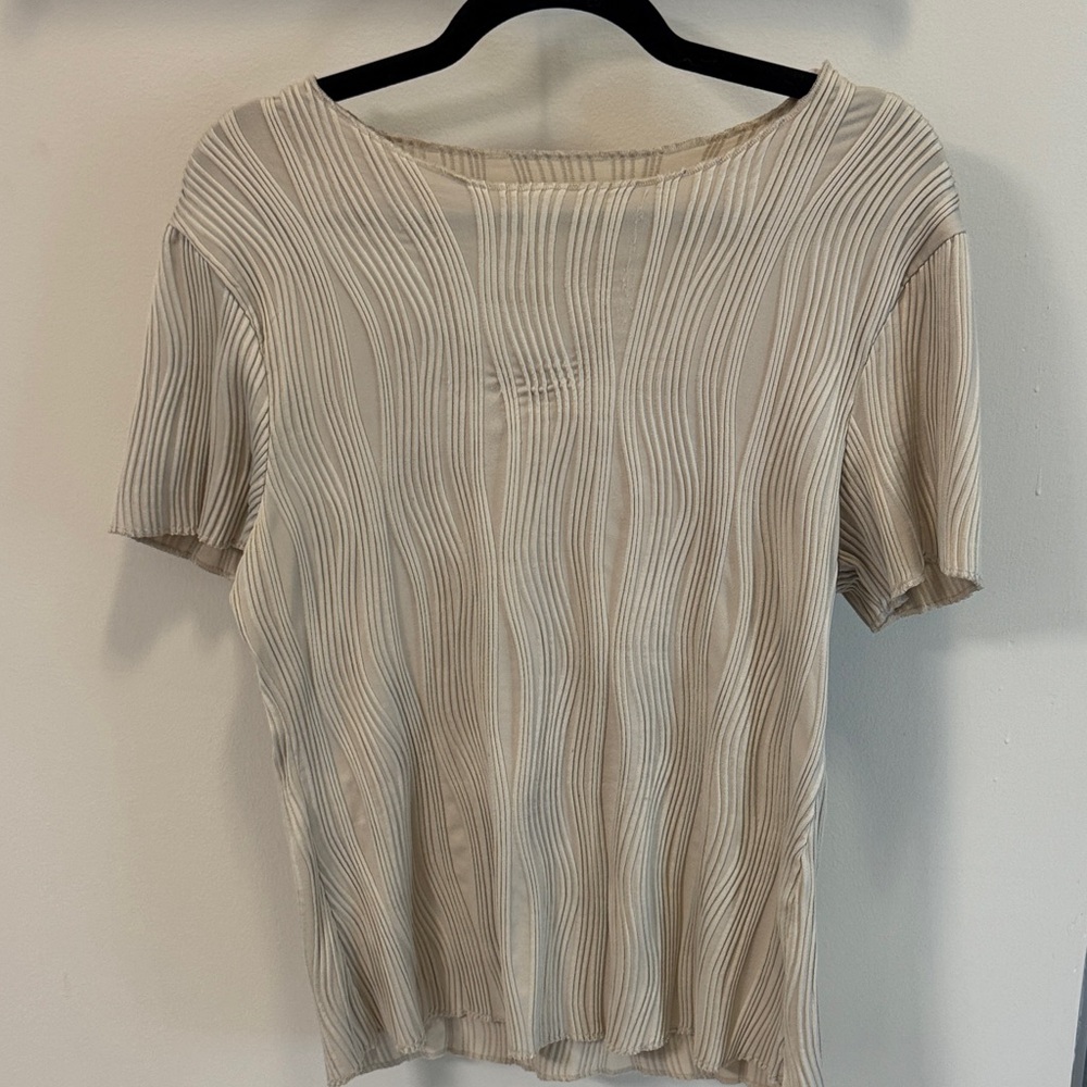 Cream Women's Top